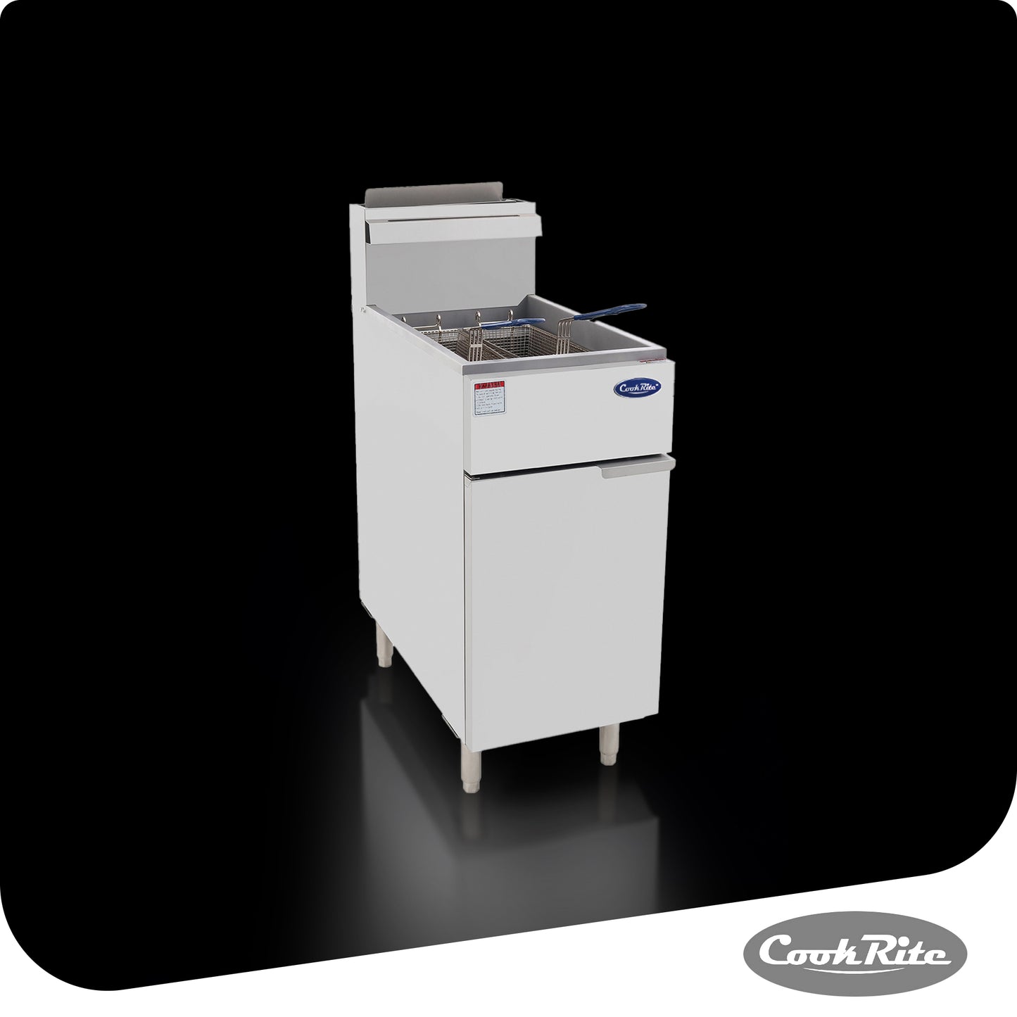 4 TUBES GAS DEEP FRYER W395 X D765 X H1128 COOKRITE ATFS-50-NG