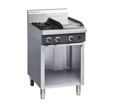 Cobra C6C - 600mm Two Burner / Griddle Gas Cooktop