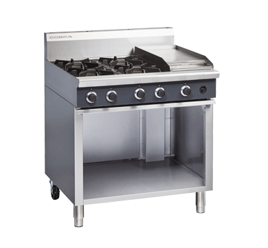 Cobra C9C - 900mm Four Burner / Griddle Gas Cooktop