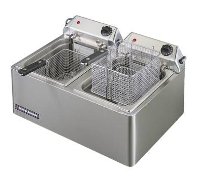 Bakbar EC62 - Countertop Twin Tank Electric Fryer