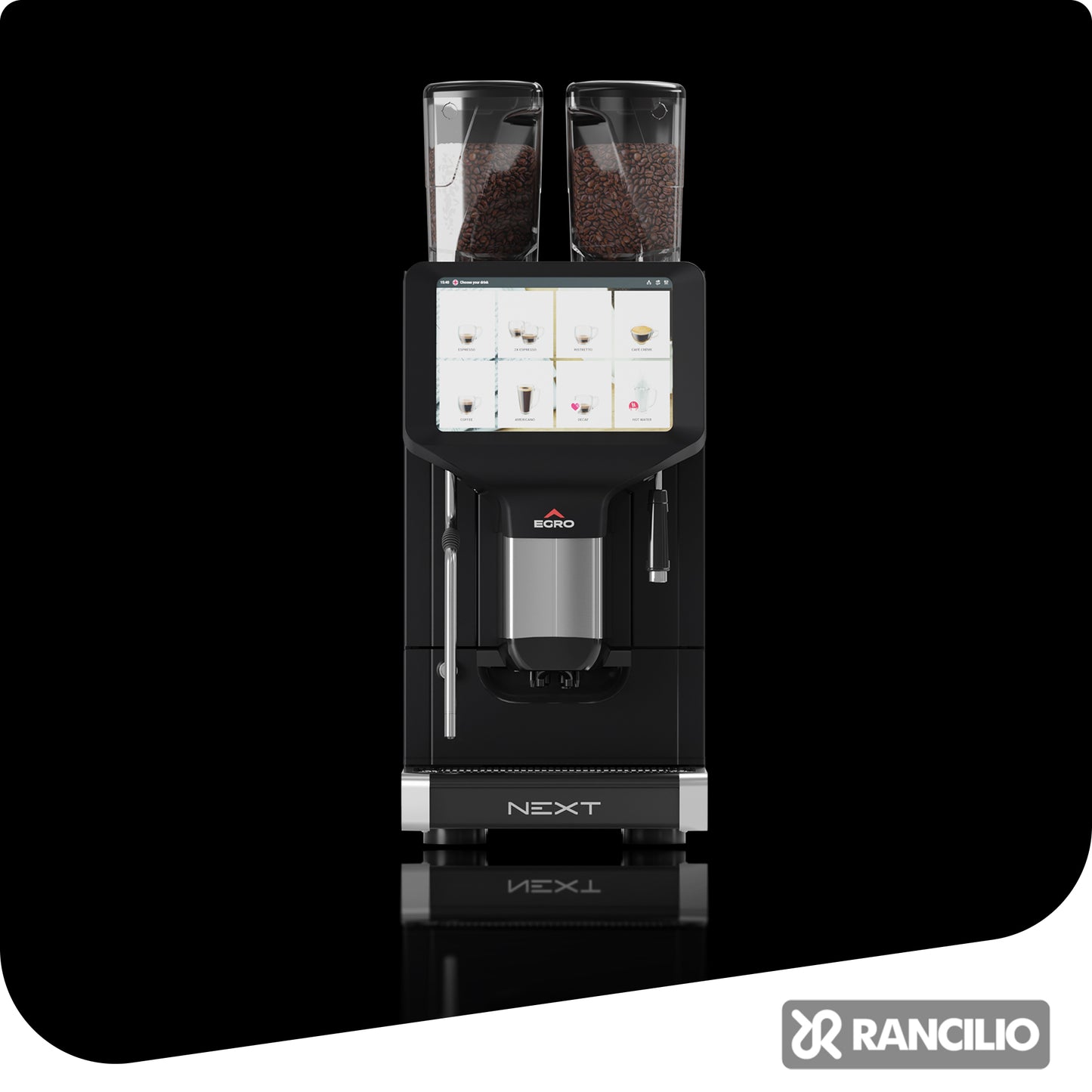 RANCILIO EGRO Super Automatic NEXT TOP MILK + NEXT KS9 MILK FRIDGE