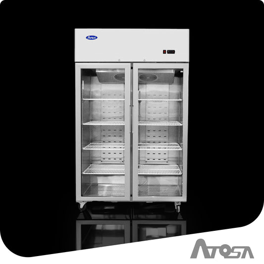 TOP MOUNTED DOUBLE DOOR GLASS FREEZER YCF9408