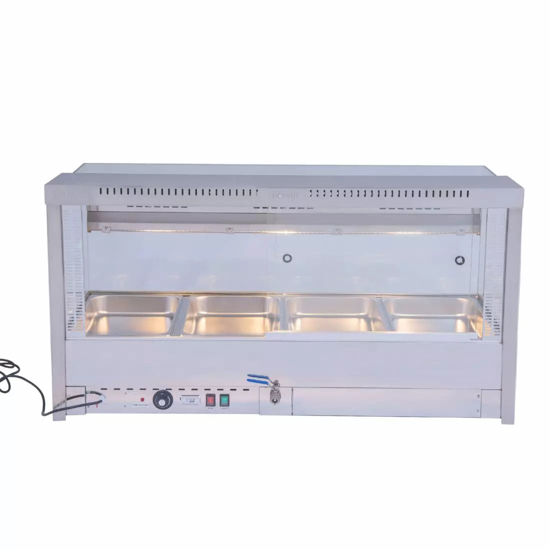 Bonvue Square Countertop Wet and Dry Bain Marie – BM14SC
