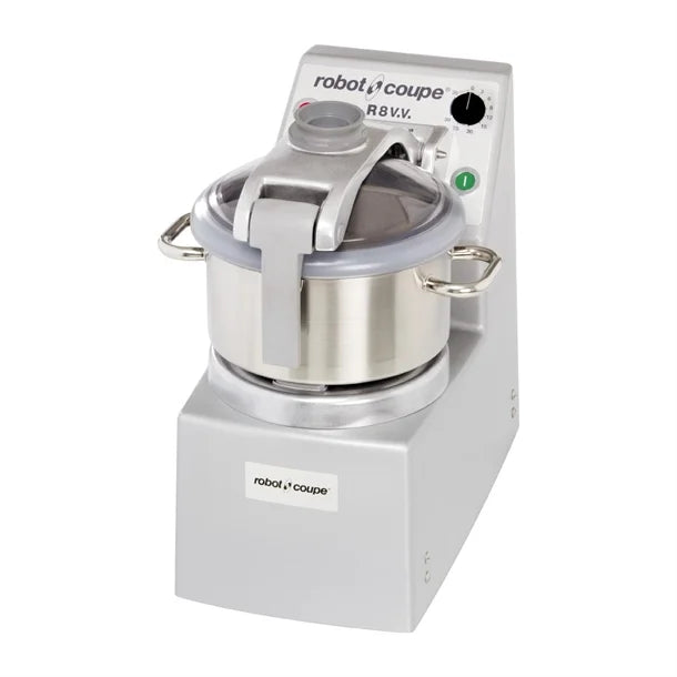 Robot Coupe R8 V.V. Table Top Cutter Mixer w/8Ltr Bowl & Variable Speed