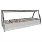 Roband Foodbar E25 Double Row Straight Glass with 10x 1/2 size 65mm Pans 15Amps