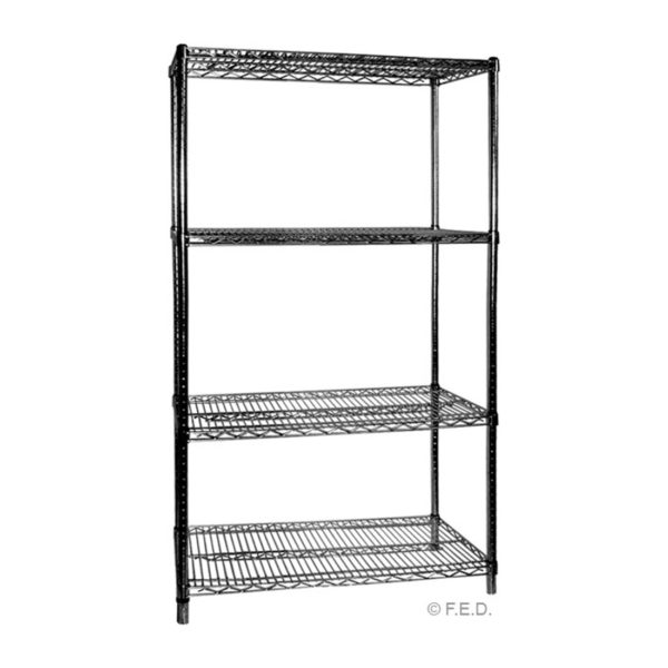 B24/48 Four Tier Shelving – 610mm deep x 1880mm high from Hospo Direct