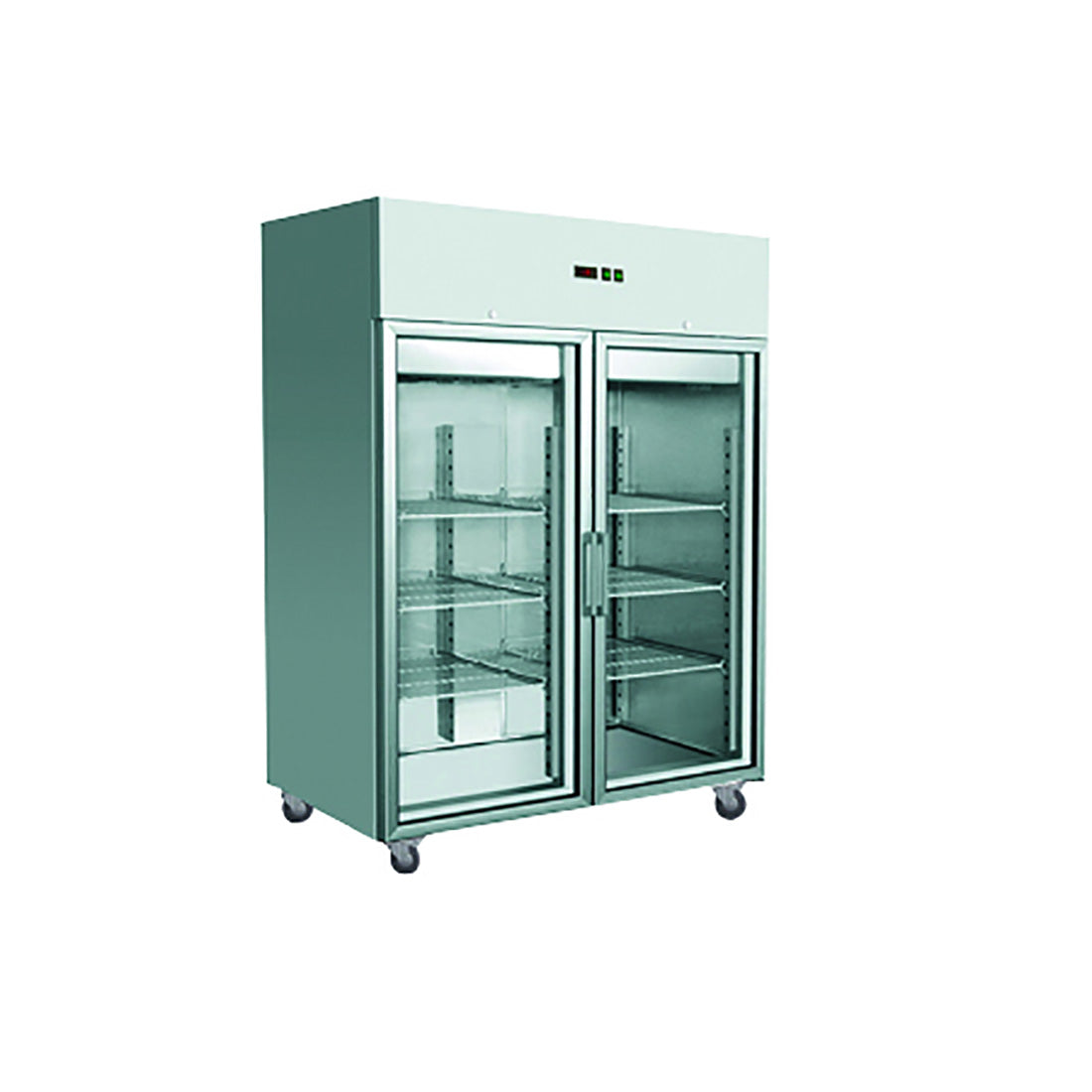 GRAND ULTRA Double Glass Door Upright Fridge 1400L - Hospo Direct NZ