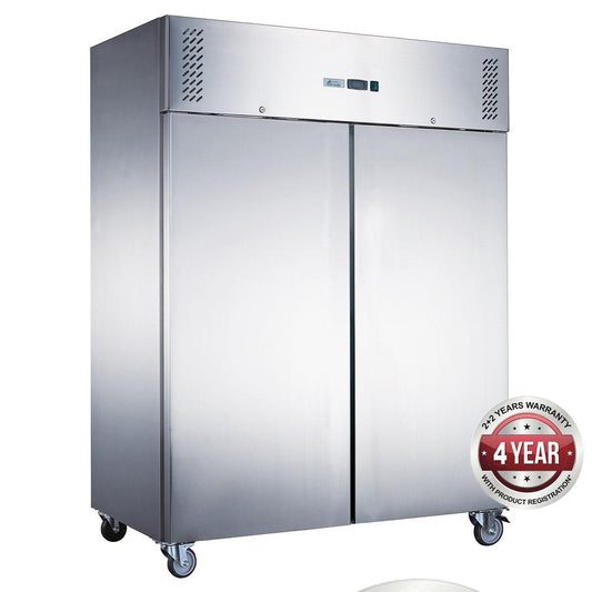 FED-X S/S Double Door Upright Fridge
