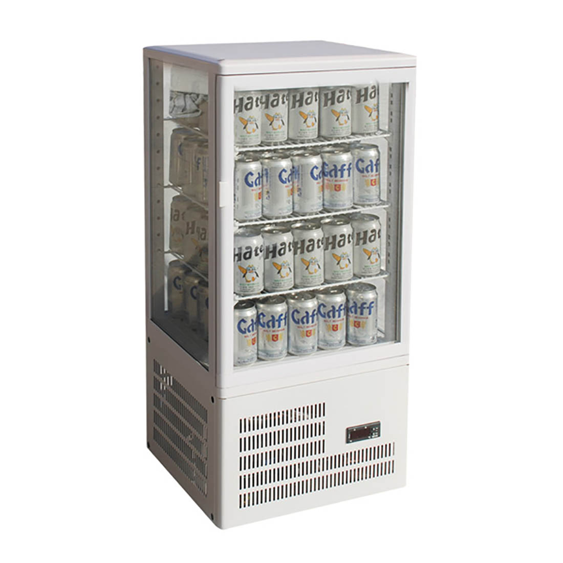 TCBD78W Four-Sided Countertop Display Fridge White
