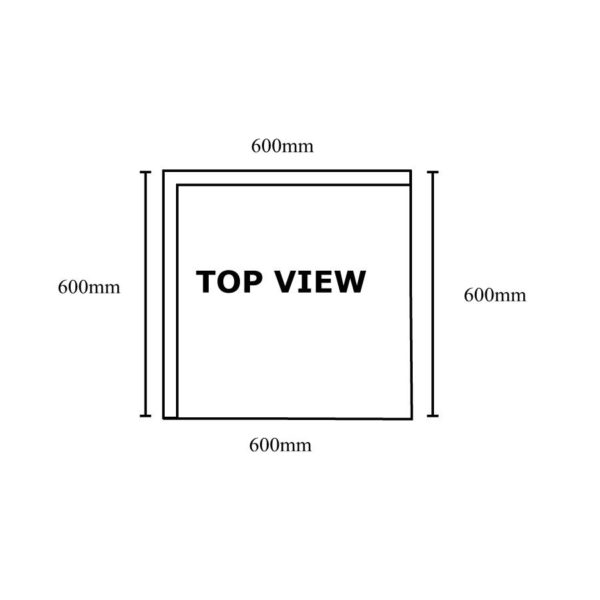 WBCB6-0600/A – Corner Workbench with 150mm Splashback & Undershelf
