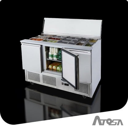3 DOORS SLIDING LID SALADETTE FRIDGE 1365 MM ESL3850