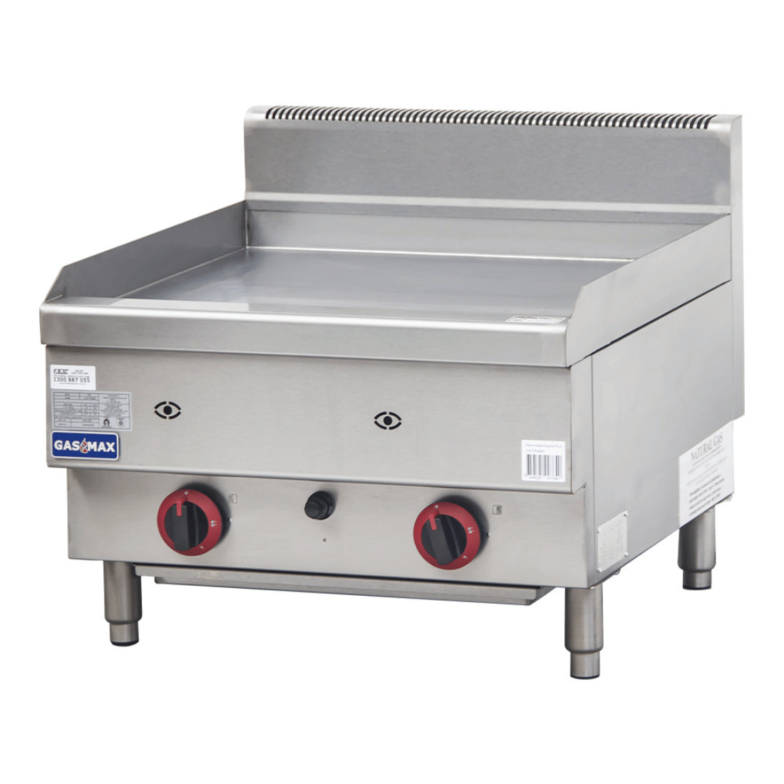 Gasmax Benchtop 2 Bunner Griddle 600mm – JUS-TRG60ELPG
