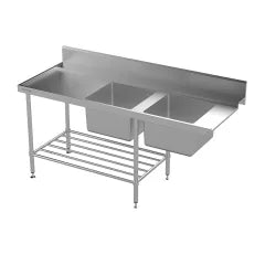 Modular Stainless Dishwasher Inlet Bench