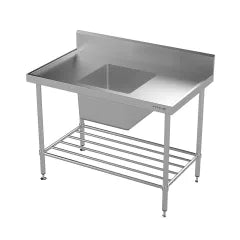 Modular Stainless Single Bowl Sink Bench