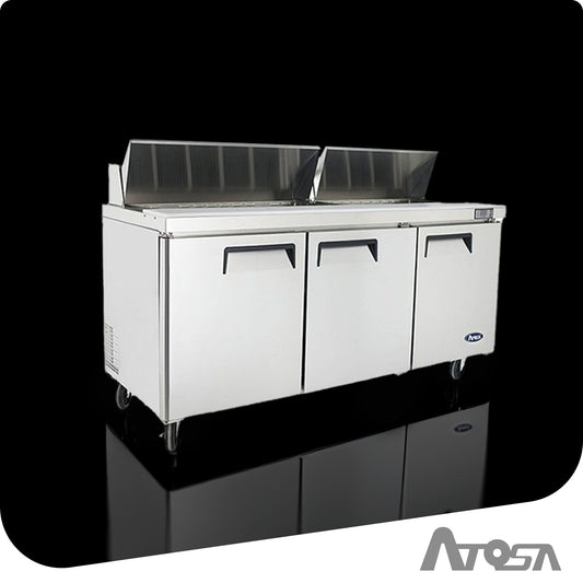 3 DOOR SANDWICH BAR WITH GLASS CANOPY 1846MM MSF8304G