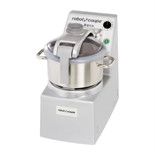 Robot Coupe R8 V.V. Table Top Cutter Mixer w/8Ltr Bowl & Variable Speed