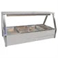 Roband E24 Foodbar Double Row Straight Glass with 8x 1/2 size Pans