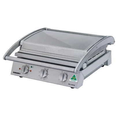 Roband Grill Station GSA810S with Smooth Plates 8 Slice Capacity