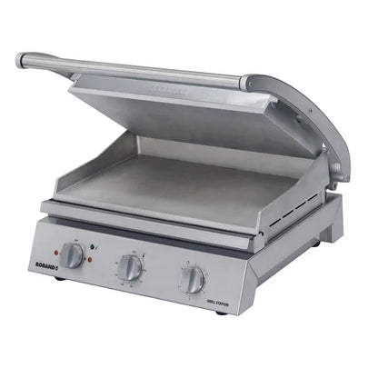 Roband Grill Station GSA810S with Smooth Plates 8 Slice Capacity