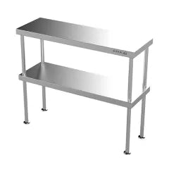 Modular Stainless Double Overshelf
