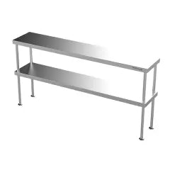 Modular Stainless Double Overshelf