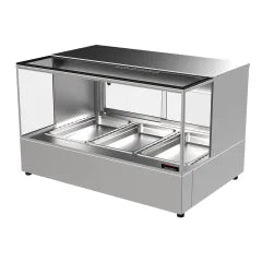Woodson Heated Square Glass Chicken Display W.HFHSQ