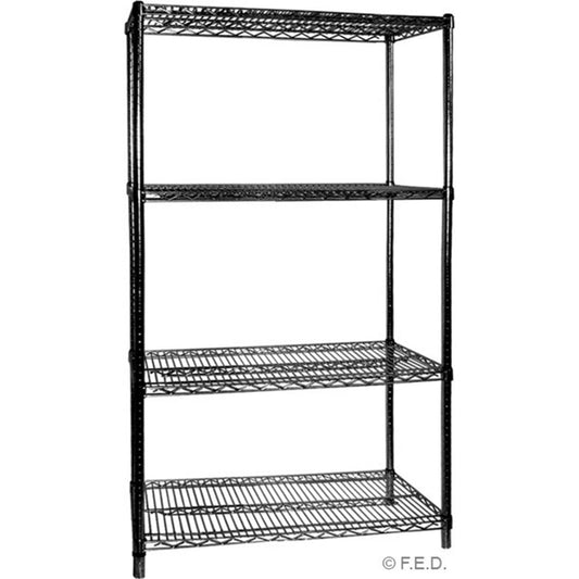 B18/60 Four Tier Shelving – 457 mm deep x 1880 high - Hospo Direct