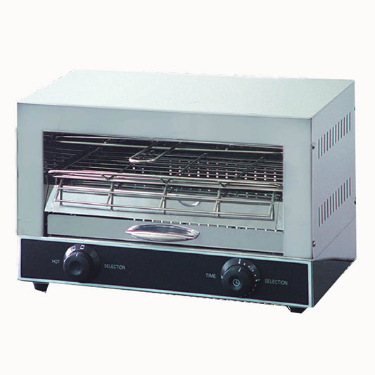 Single infrared quartz element salamander griller toaster and timer – QT-1