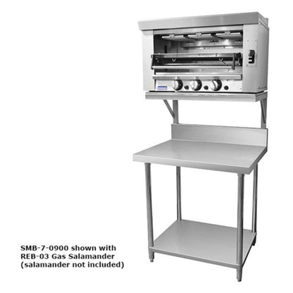 SMB-7-0900 – Heavy Duty Salamander Bench with Shelf Braces