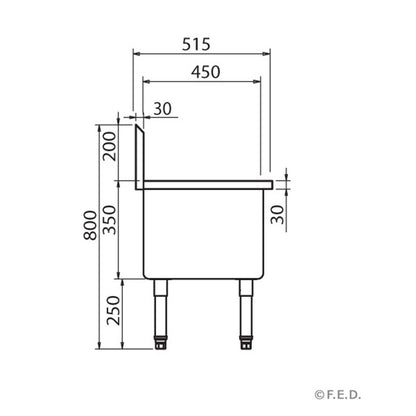 Single Mop Sink – SMS-H