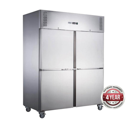 Premium FED-X S/S Four Door Upright Fridge