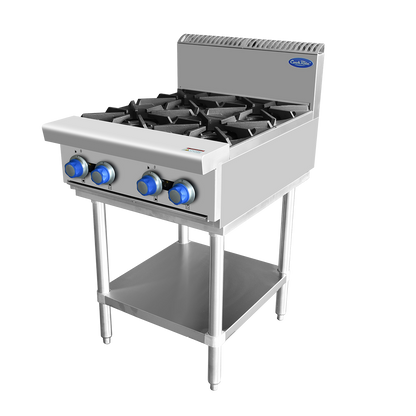 4 BURNER COOK TOP NG AT80G4B-F-NG - Hospo Direct