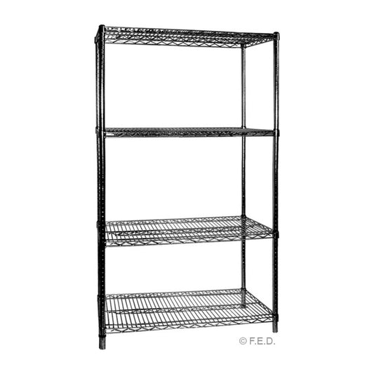 B24/54 Four Tier Shelving 610mm - Durable and Efficient Storage Solution from Hospo Direct NZ
