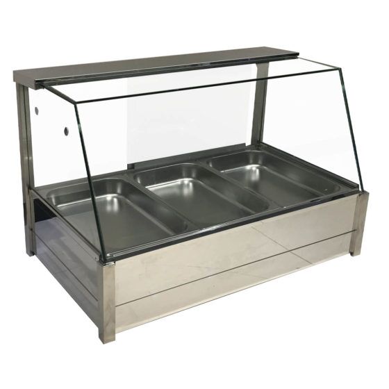 BM11TD Heated Wet Bain Marie Angled Countertop Display - Hospo Direct NZ