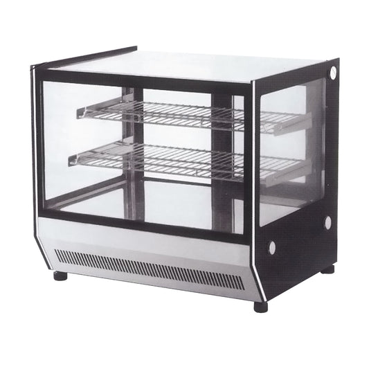 Premium Square Glass Cold Food Display GN-900RT from Hospo Direct NZ