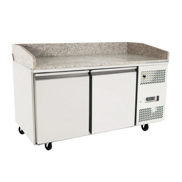 2 Door Pizza Table Fridge - High-Quality Refrigeration for Restaurants and Cafes - Hospo Direct NZ