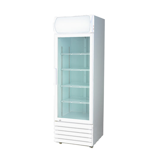 LG-370GE Single Glass Door Colourbond Upright Drink Fridge