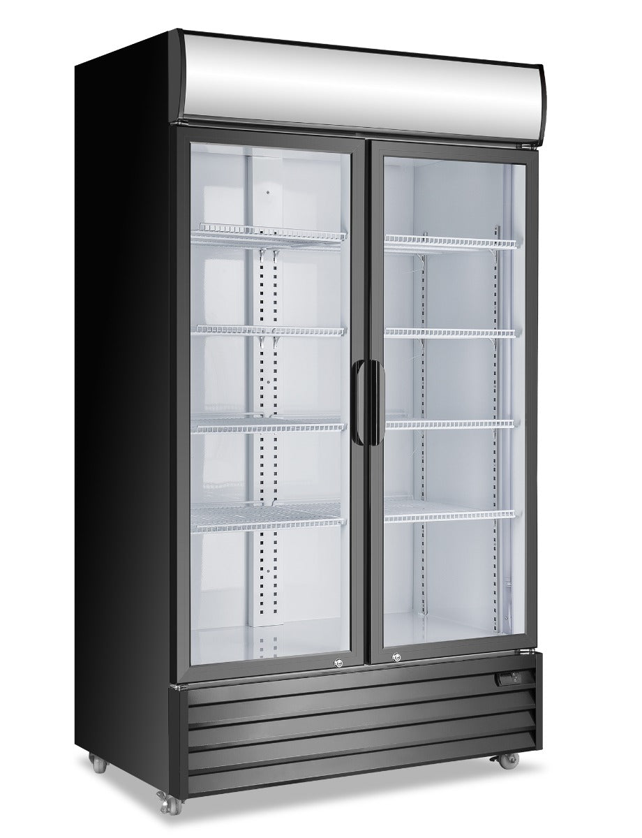 Double Glass Door Mounted Fridge P1000WB-A by Hospo Direct NZ