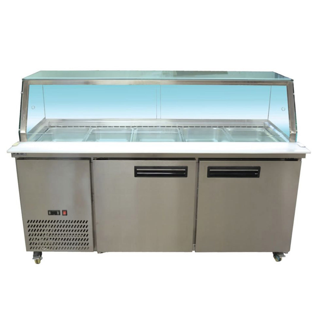 PG180FA-YG Cold Salad and Noodle Bar 5×1/1 GN Pans