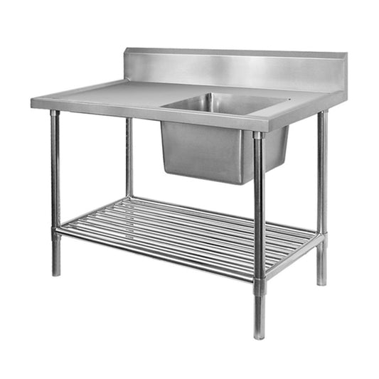 SSB7-1500L/A Single Left Sink Bench with Pot Undershelf