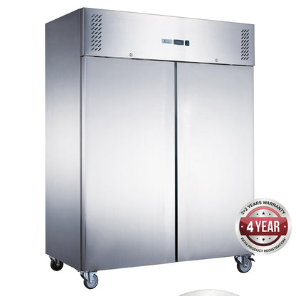 FED-X S/S Double Door Upright Freezer - Hospo Direct NZ