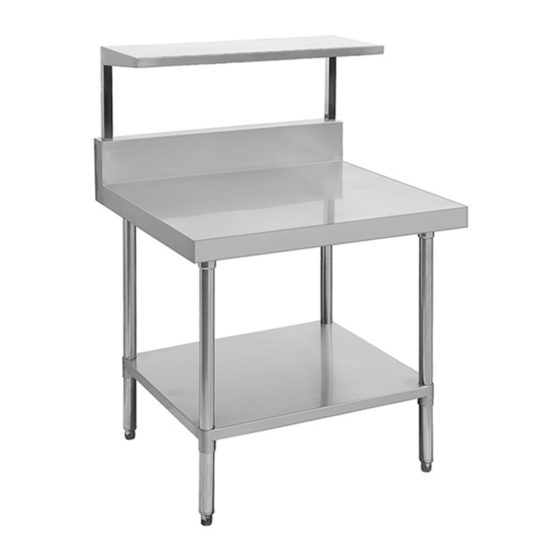SMB-7-0900 – Heavy Duty Salamander Bench with Shelf Braces