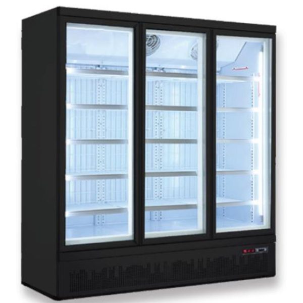 Triangles Freezer Triple Door Supermarket Freezer – LG-1500BGBMF - Hospo Direct