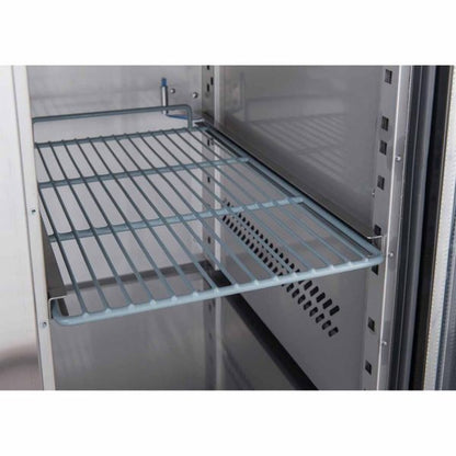 Premium FED-X S/S Full Glass Door Upright Fridge