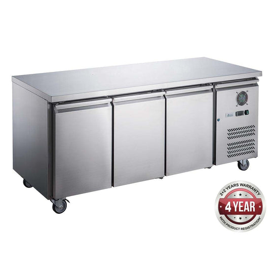 FED-X S/S Three Door Bench Fridge - XUB6C18S3V